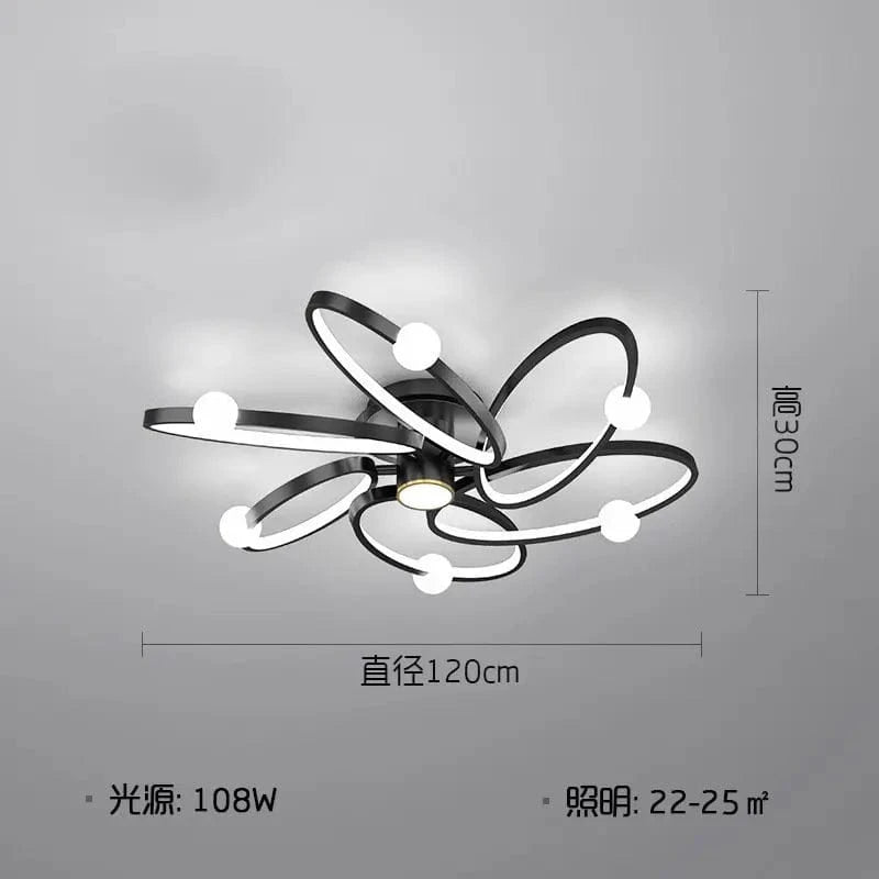 Plafonnier LED Noir Maison Glow | Marco Lucetti