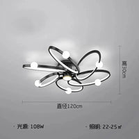 Plafonnier LED Noir Maison Glow | Marco Lucetti