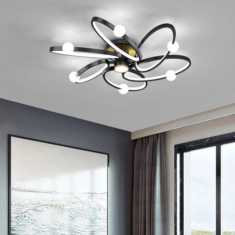 Plafonnier LED Noir Maison Glow | Marco Lucetti