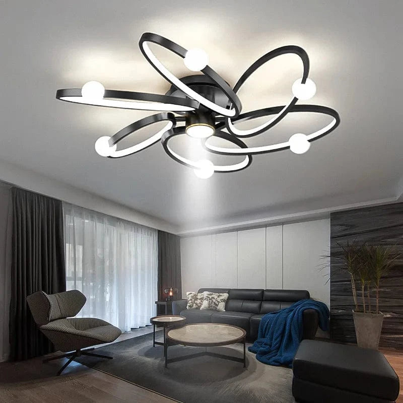 Plafonnier LED Noir Maison Glow | Marco Lucetti