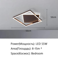 Plafonnier LED noir moderne pour chambre, bureau et salon | Marco Lucetti