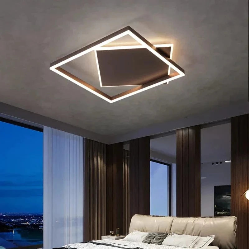 Plafonnier LED noir moderne pour chambre, bureau et salon | Marco Lucetti