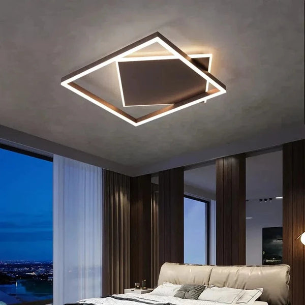 Plafonnier LED noir moderne pour chambre, bureau et salon | Marco Lucetti