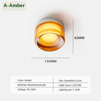 Plafonnier LED Nordglass Minimalistique | Marco Lucetti A-Ambre