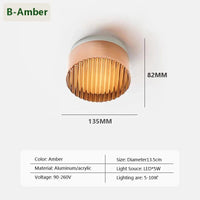 Plafonnier LED Nordglass Minimalistique | Marco Lucetti B-Ambre