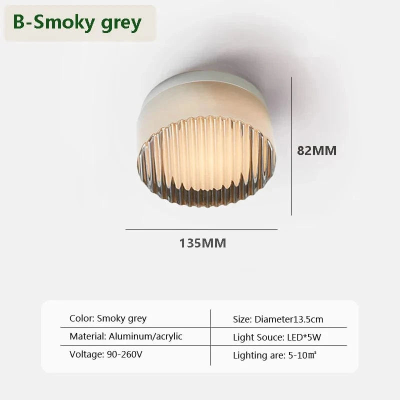 Plafonnier LED Nordglass Minimalistique | Marco Lucetti B-Gris