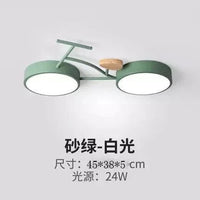 Plafonnier LED Nordic 3 couleurs température vélo - Lampe enfant pour chambre de bébé en vert, blanc et gris | Marco Lucetti Vert / 3 températures de couleur