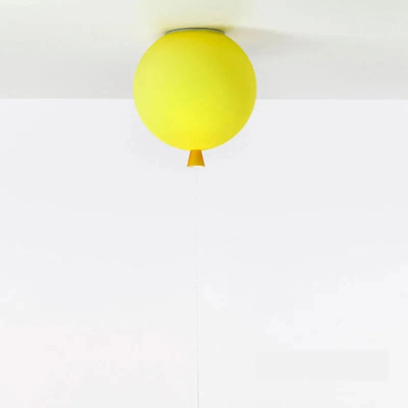 Plafonnier LED Nordic Ball pour Enfants | Marco Lucetti Jaune givré / D30CM