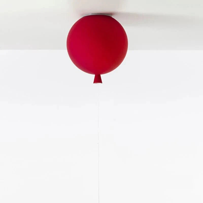Plafonnier LED Nordic Ball pour Enfants | Marco Lucetti Rouge givré / D30CM