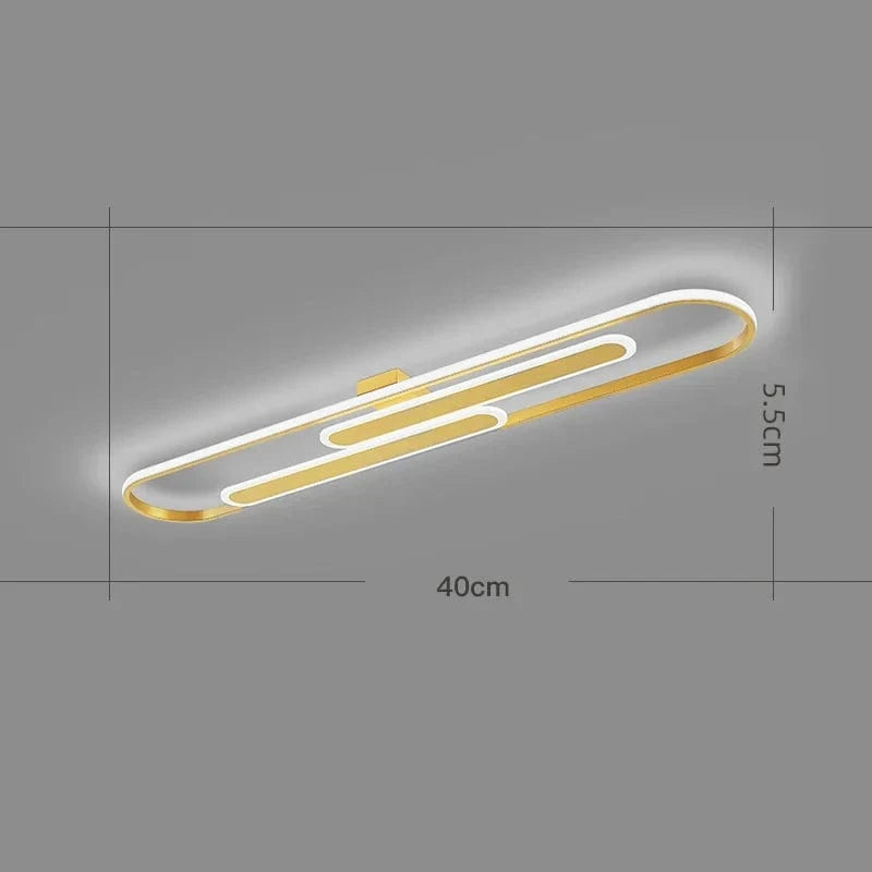 Plafonnier LED Nordic Déco | Marco Lucetti Modèle doré / Gradation continue