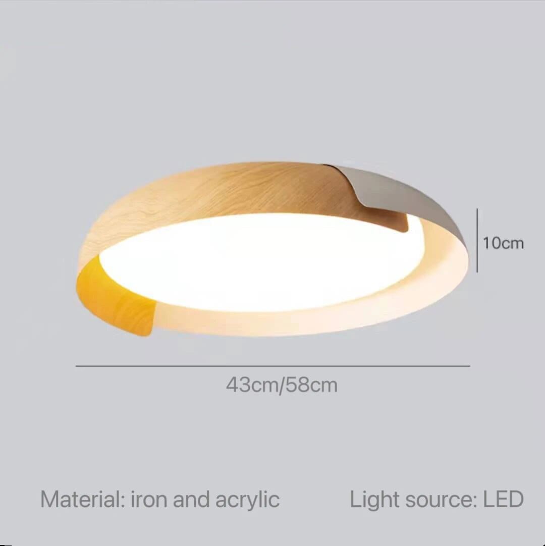 Plafonnier LED Nordic Wood Style‍. | Marco Lucetti Blanc / 43 cm / 3 couleurs claires