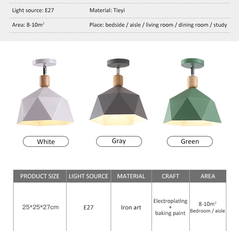 Plafonnier LED Nordico en Bois - Éclairage Moderne | Marco Lucetti