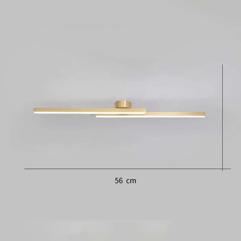 Plafonnier LED Nordico. | Marco Lucetti Style B 56CM Or / Avec télécommande