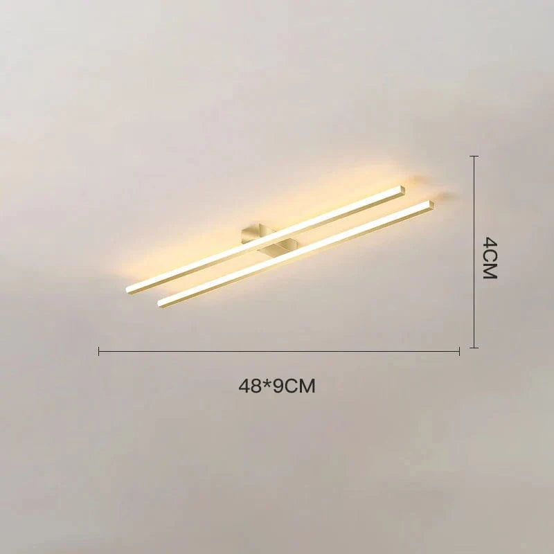 Plafonnier LED Nordico. | Marco Lucetti Style C 48CM Or / Avec télécommande