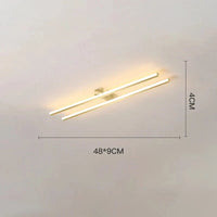 Plafonnier LED Nordico. | Marco Lucetti Style C 48CM Or / Avec télécommande