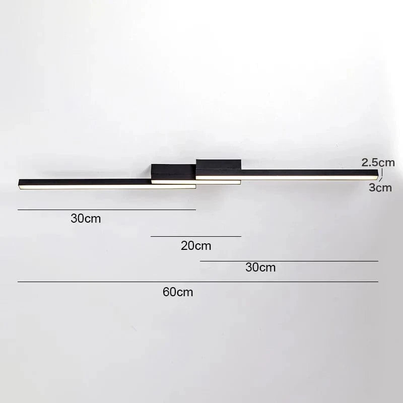 Plafonnier LED Nordico. | Marco Lucetti Un Style 60cm Noir / Avec télécommande