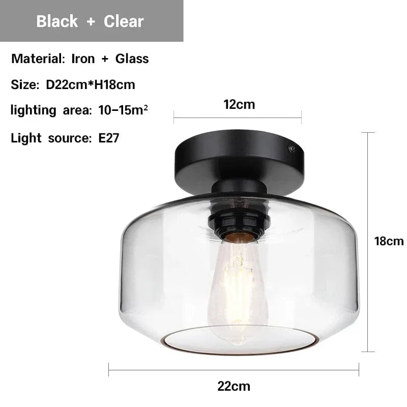 Plafonnier LED Nordik en Verre Moderne pour Décoration Intérieure | Marco Lucetti