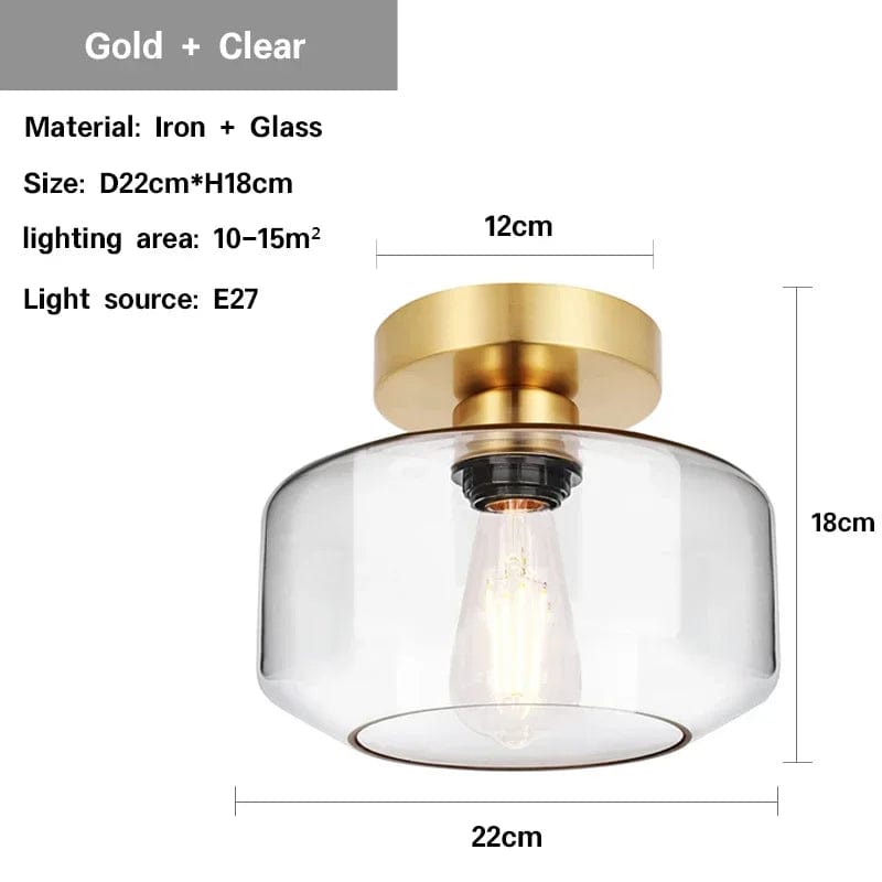 Plafonnier LED Nordik en Verre Moderne pour Décoration Intérieure | Marco Lucetti