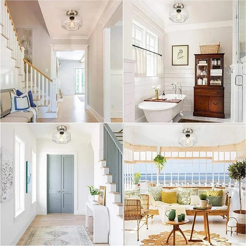 Plafonnier LED Nordik en Verre Moderne pour Décoration Intérieure | Marco Lucetti