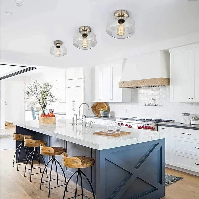 Plafonnier LED Nordik en Verre Moderne pour Décoration Intérieure | Marco Lucetti