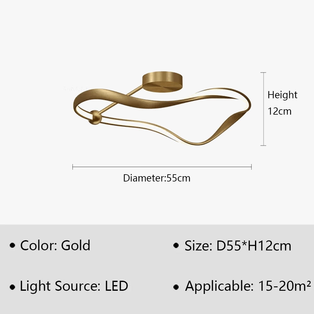 Plafonnier LED Nordik Luxe pour Chambre Salon Salle à Manger | Marco Lucetti