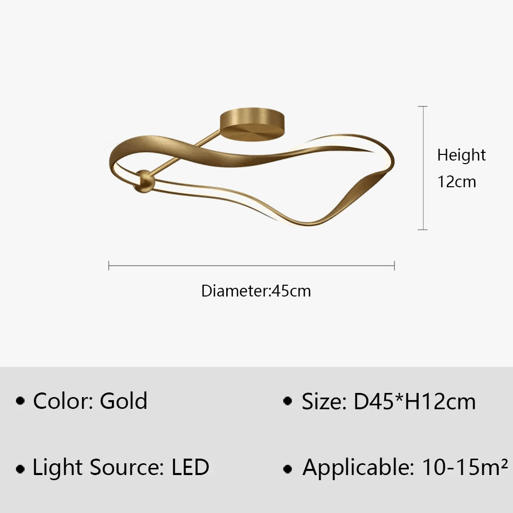 Plafonnier LED Nordik Luxe pour Chambre Salon Salle à Manger | Marco Lucetti