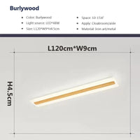 Plafonnier LED NordikBois - Design Moderne Décoratif | Marco Lucetti Bois L120 / Blanc froid