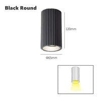 Plafonnier LED NordikDesign | Marco Lucetti Rond Noir / GU10 sans ampoule