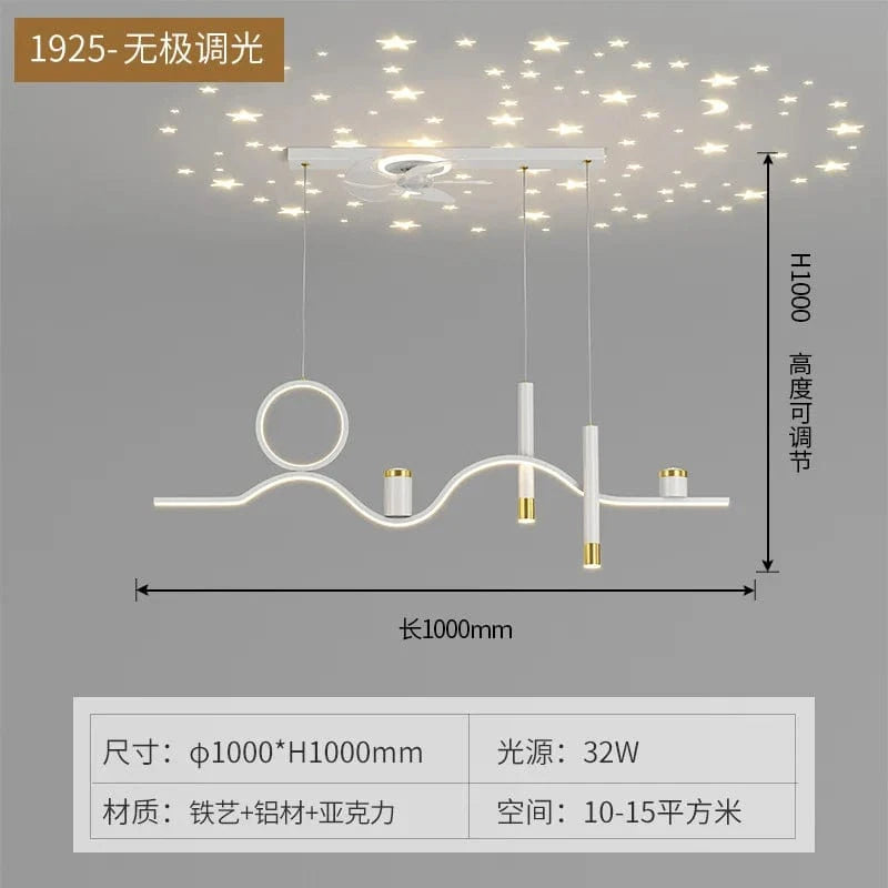 Plafonnier LED Nordique à Couleur Changeante | Marco Lucetti Gradation continue 1