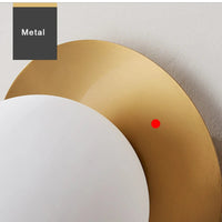 Plafonnier LED Nordique avec Boule en Verre Dépoli pour Intérieur - Concept Lumière