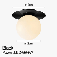 Plafonnier LED Nordique avec Boule en Verre Dépoli pour Intérieur - Concept Lumière | Marco Lucetti