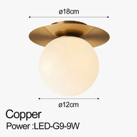 Plafonnier LED Nordique avec Boule en Verre Dépoli pour Intérieur - Concept Lumière | Marco Lucetti