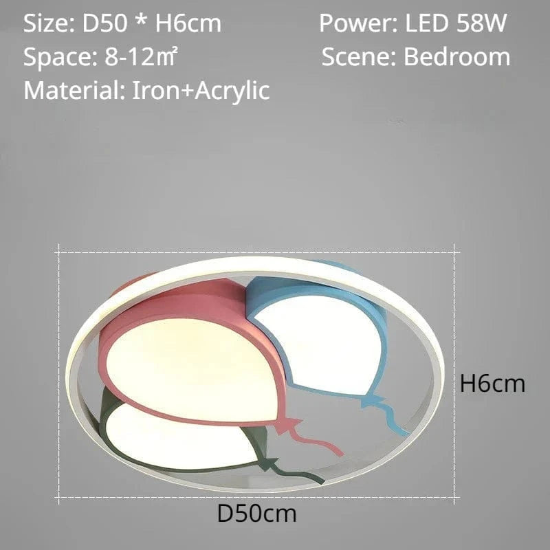 Plafonnier LED nordique "Ballon Magique" pour Décoration de Chambre Enfant. | Marco Lucetti