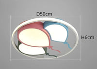 Plafonnier LED nordique "Ballon Magique" pour Décoration de Chambre Enfant. | Marco Lucetti Bleu Rose Vert / RC