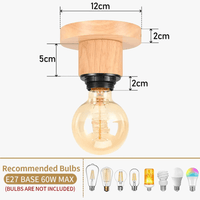 Plafonnier LED Nordique Bois - Lampe Décor Salon | Marco Lucetti Bois