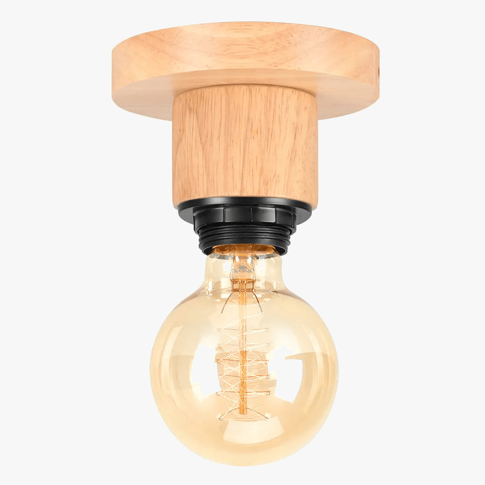 Plafonnier LED Nordique Bois - Lampe Décor Salon | Marco Lucetti Bois
