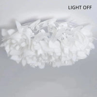 Plafonnier LED Nordique Chic - Fleurs Blanches | Marco Lucetti