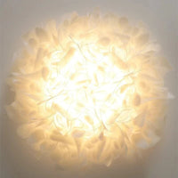 Plafonnier LED Nordique Chic - Fleurs Blanches | Marco Lucetti