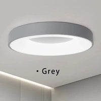 Plafonnier LED nordique contemporain circulaire Lumina | Marco Lucetti Gris / Lumière chaude-3000k / 30CM-15W