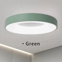 Plafonnier LED nordique contemporain circulaire Lumina | Marco Lucetti Vert / 3 couleurs de gradation / 30CM-15W