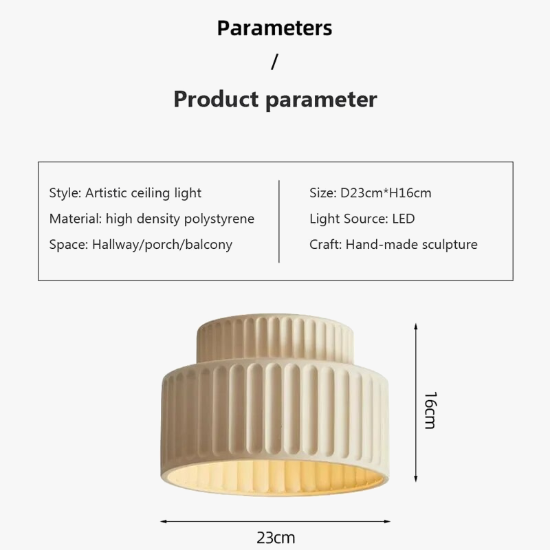 Plafonnier LED Nordique Crémeux - Luminaire Déco