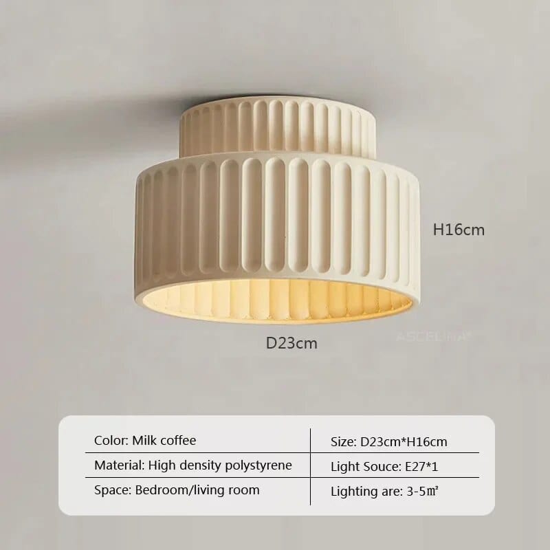 Plafonnier LED Nordique Crémeux - Luminaire Déco | Marco Lucetti Beige / Lumière tricolore