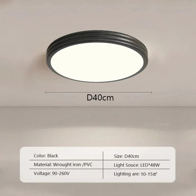 Plafonnier LED Nordique Crémeux-Vent | Marco Lucetti B40CM / Luminosité variable