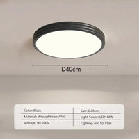 Plafonnier LED Nordique Crémeux-Vent | Marco Lucetti B40CM / Luminosité variable