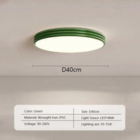 Plafonnier LED Nordique Crémeux-Vent | Marco Lucetti G40CM / Lumière trichromatique