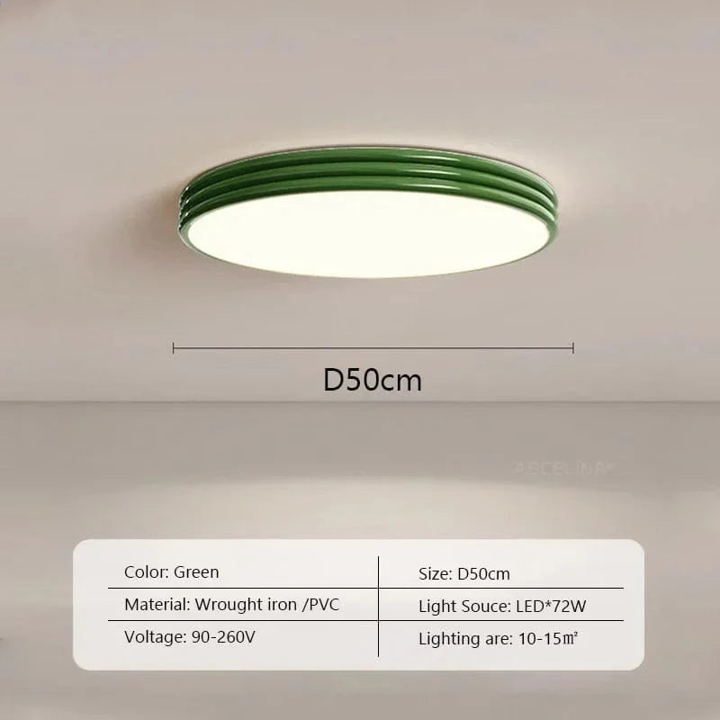 Plafonnier LED Nordique Crémeux-Vent | Marco Lucetti G50CM / Luminosité variable