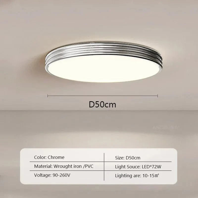 Plafonnier LED Nordique Crémeux-Vent | Marco Lucetti S50CM / Lumière trichromatique