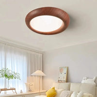 Plafonnier LED nordique en bois et acrylique anti lumière bleue | Marco Lucetti