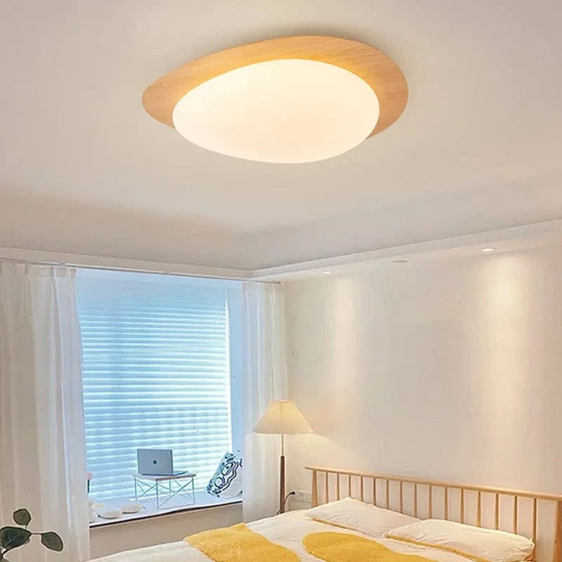 Plafonnier LED nordique en bois pour intérieur - Luminaire chic pour toutes les pièces | Marco Lucetti