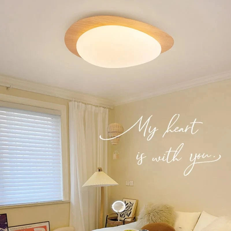 Plafonnier LED nordique en bois pour intérieur - Luminaire chic pour toutes les pièces | Marco Lucetti